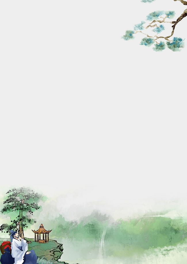中国风酒海报背景素材