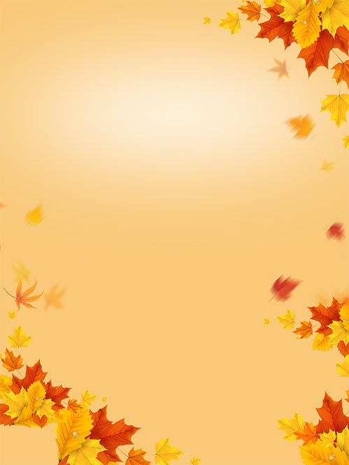 秋天枫叶背景图片素材 为你的设计增添一抹秋韵