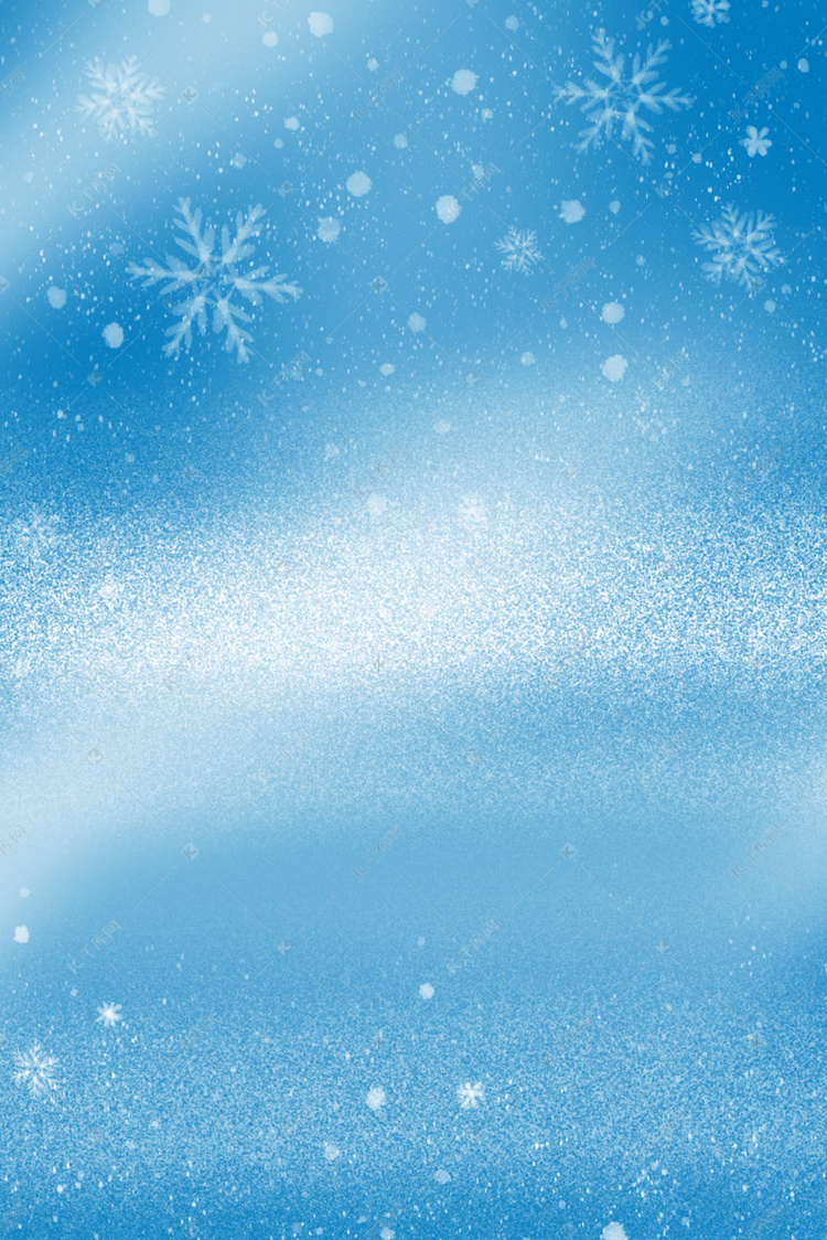 立冬蓝色雪花海报背景图片免费下载素材推荐